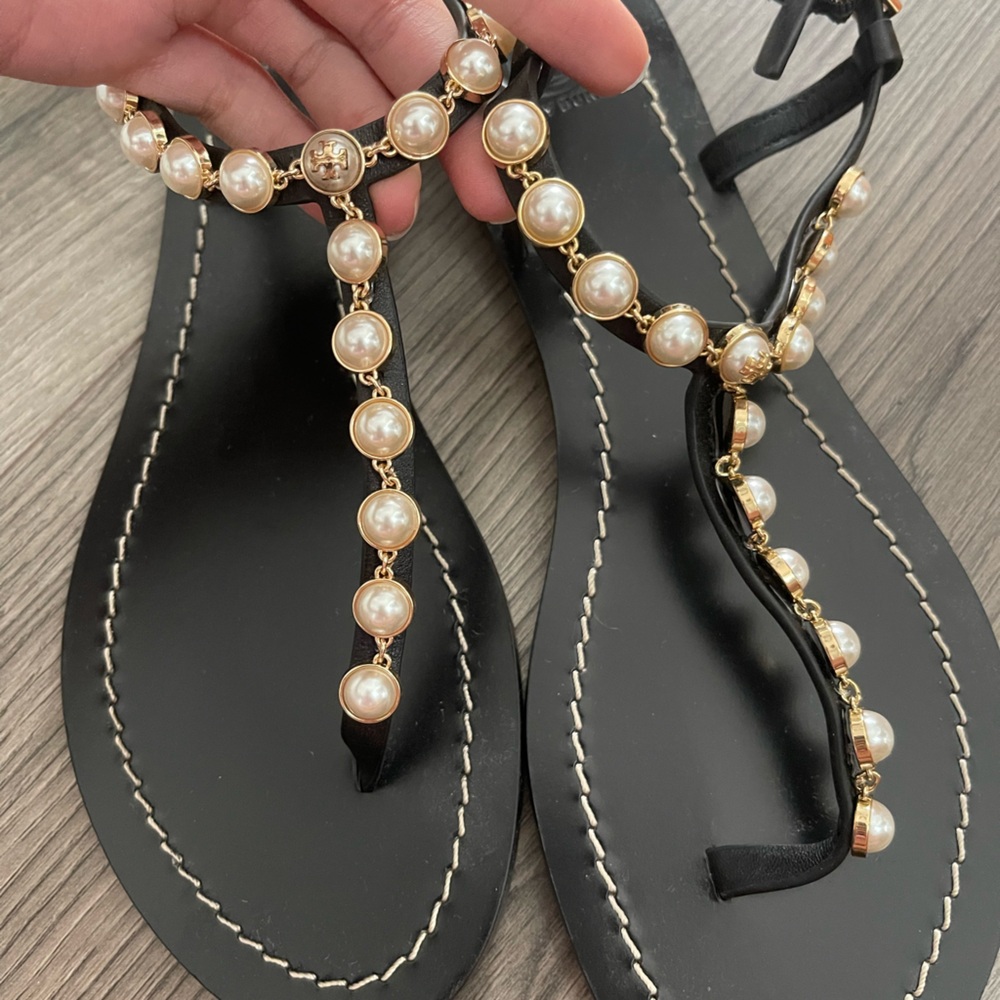 Tory Burch Emmy Pearl Thong Sandals